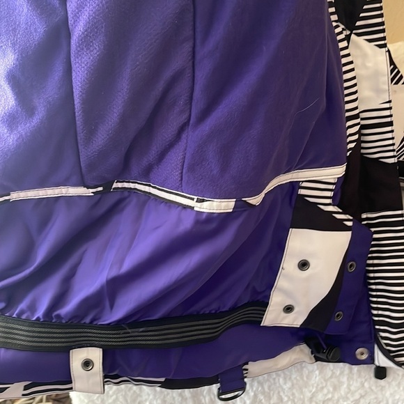 Empyre Black and White Graphic Print Ski/Snowboard Jacket in Women's Small - Picture 13 of 16